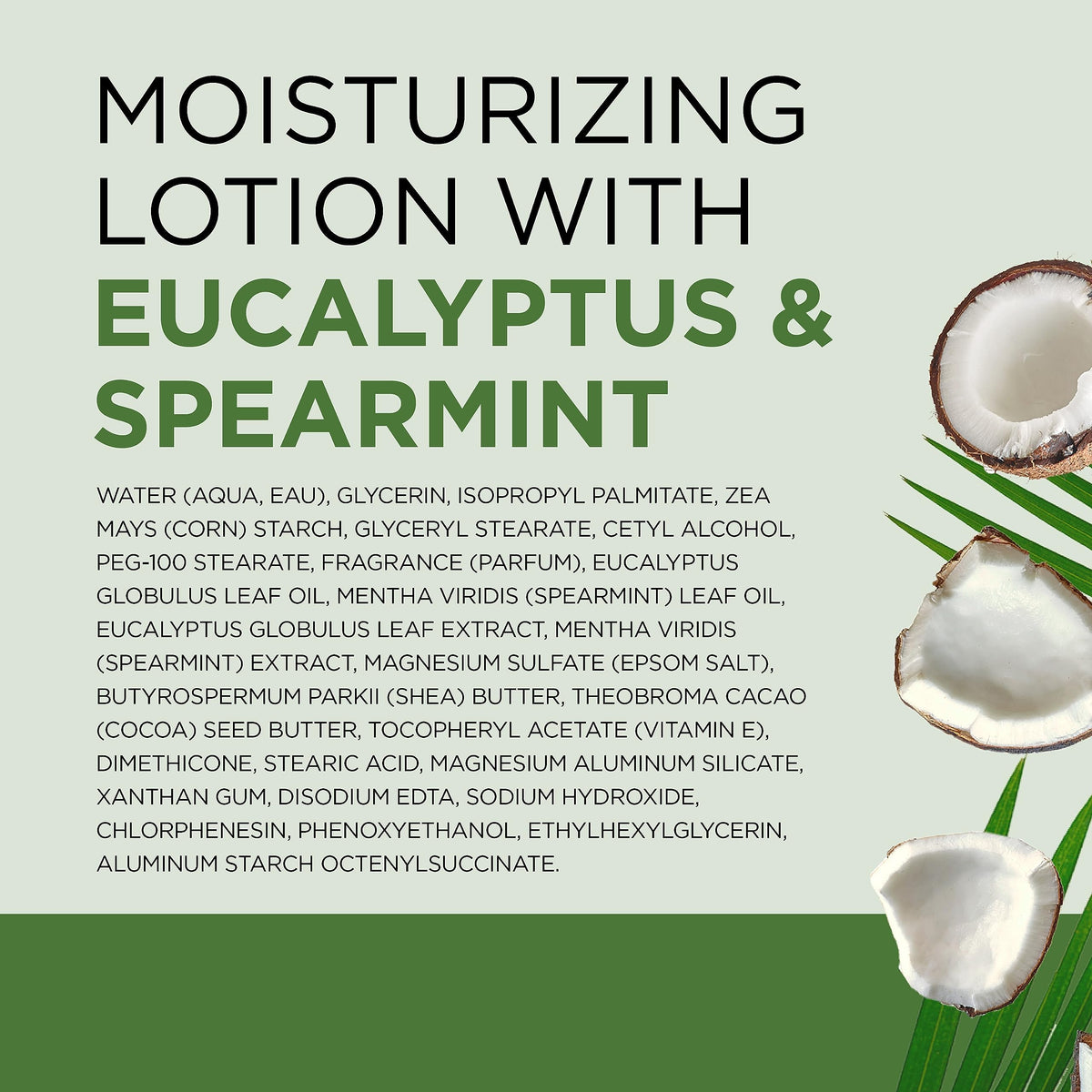 Dr Teal's Eucalyptus & Spearmint Body Lotion open with lotion texture visible