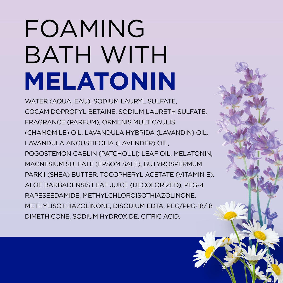 Dr Teal's Foaming Bath 62.5 fl oz with lavender flowers and Epsom salt