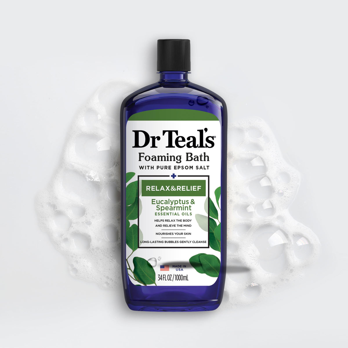Dr Teal's Foaming Bath Eucalyptus & Spearmint ingredients list