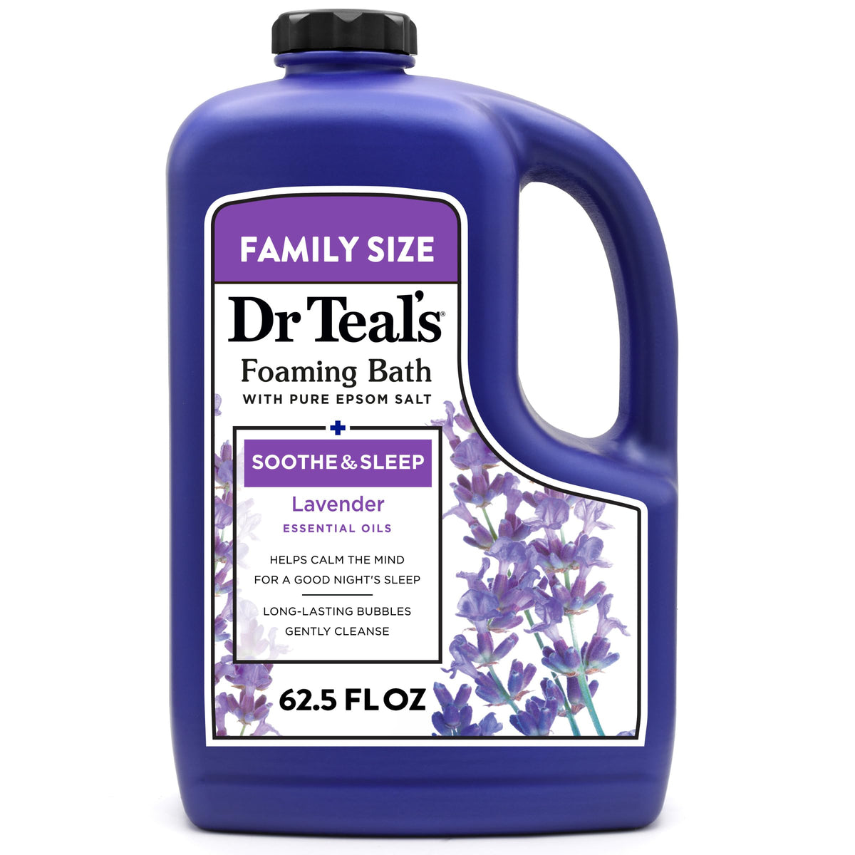 Dr Teal's Foaming Bath Lavender 62.5 fl oz front view