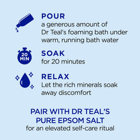 Dr Teal's Foaming Bath Lavender and Eucalyptus packaging