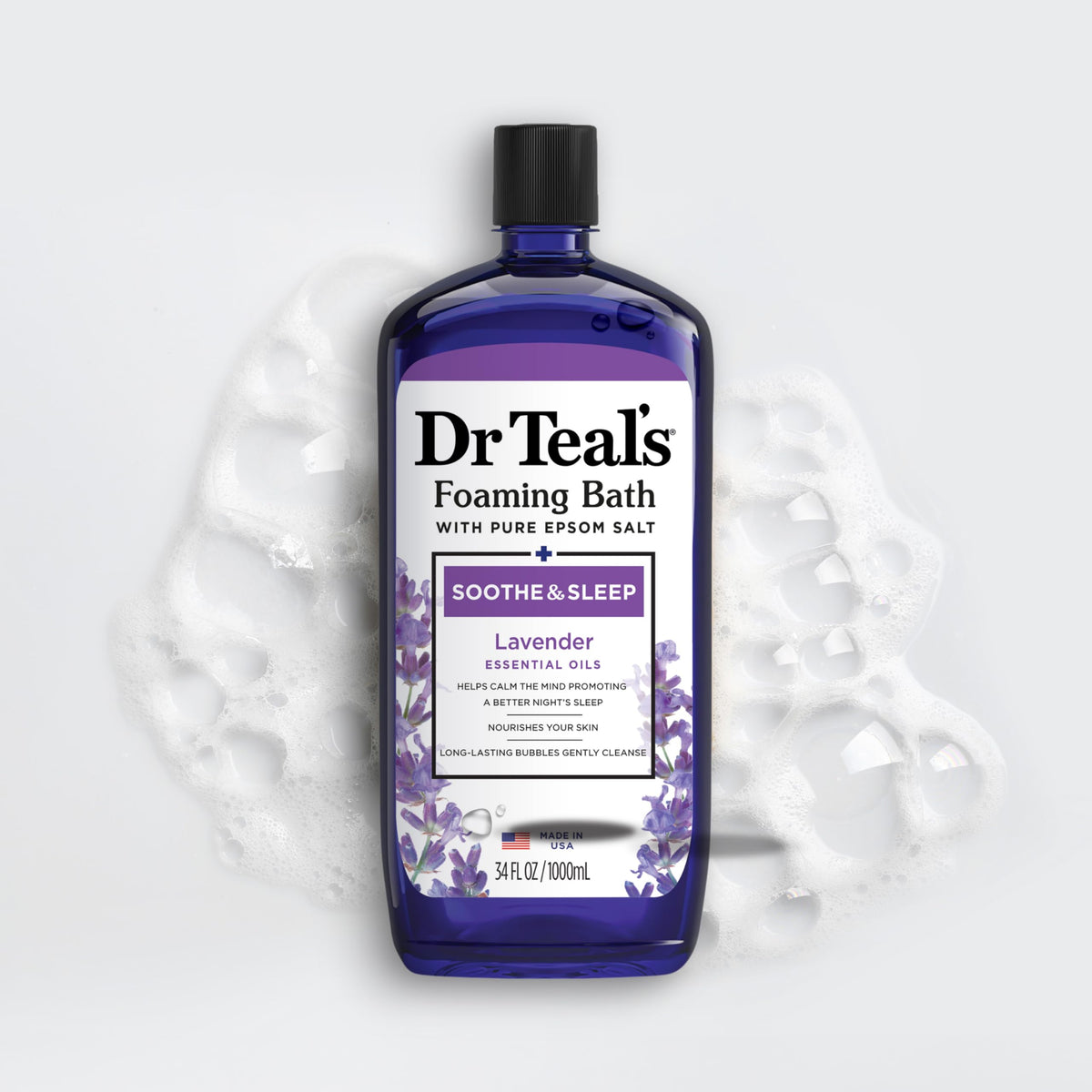 Dr Teal's Foaming Bath Lavender ingredients list