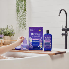 Dr Teal's Foaming Bath Sleep Soak packaging details