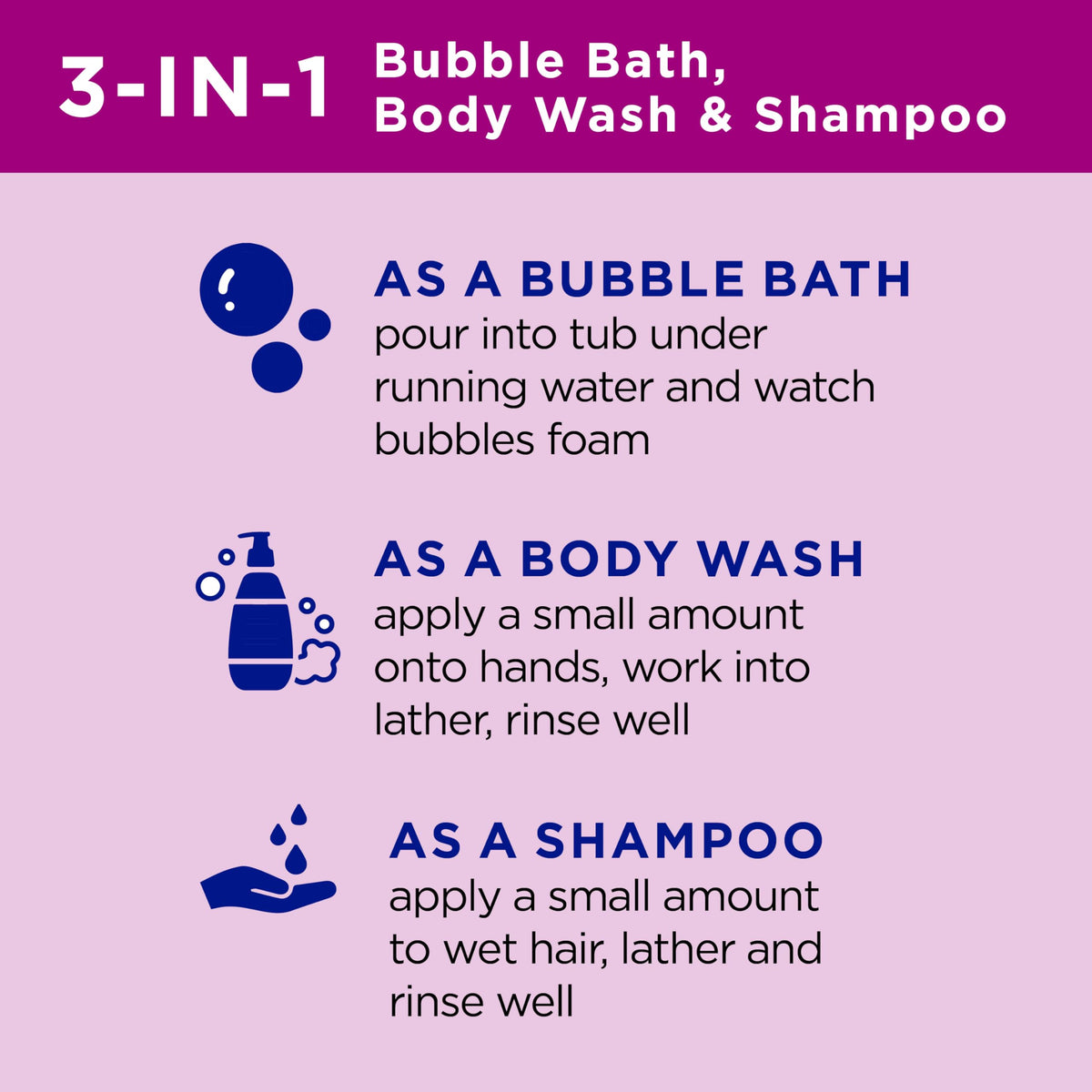 Dr Teal's Kids 3-in-1 Elderberry Bath in a bubble bath setting