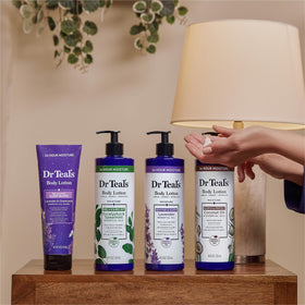 Dr Teal's Lavender Body Lotion texture close-up
