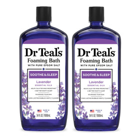 Dr Teal's Lavender Foaming Bath 34 fl oz front view