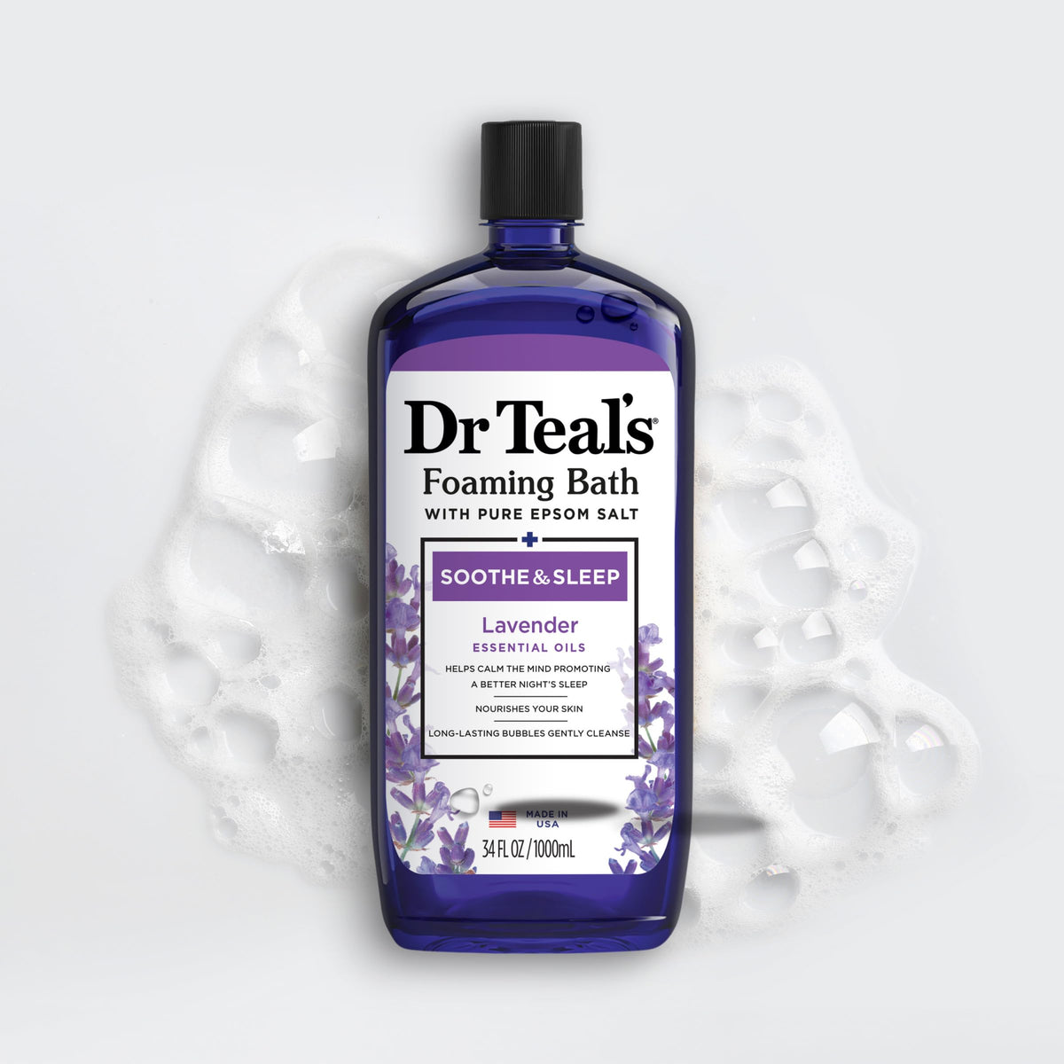 Dr Teal's Lavender Foaming Bath ingredients list