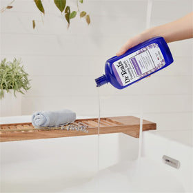Dr Teal's Lavender Foaming Bath packaging close-up