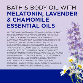 Dr Teal's Moisturizing Bath & Body Oil being poured into bath