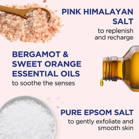 Dr Teal's Pink Himalayan Salt Body Scrub 16 oz packaging