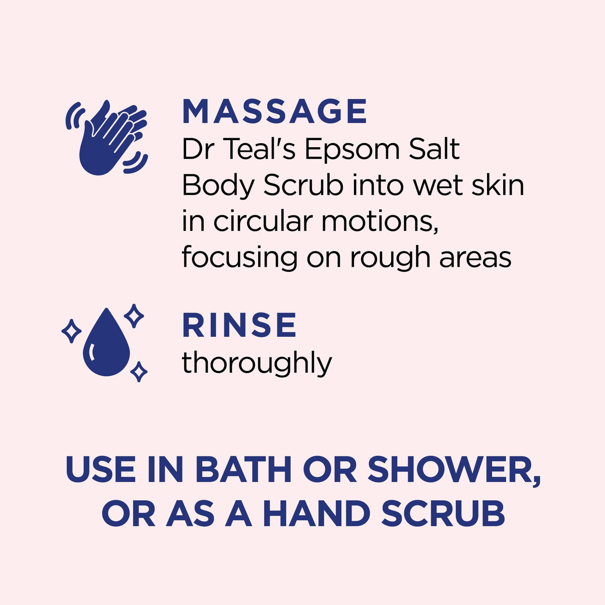 Dr Teal's Pink Himalayan Salt Body Scrub 16 oz with essential oils