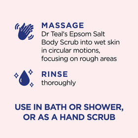 Dr Teal's Pink Himalayan Salt Body Scrub 16 oz with essential oils