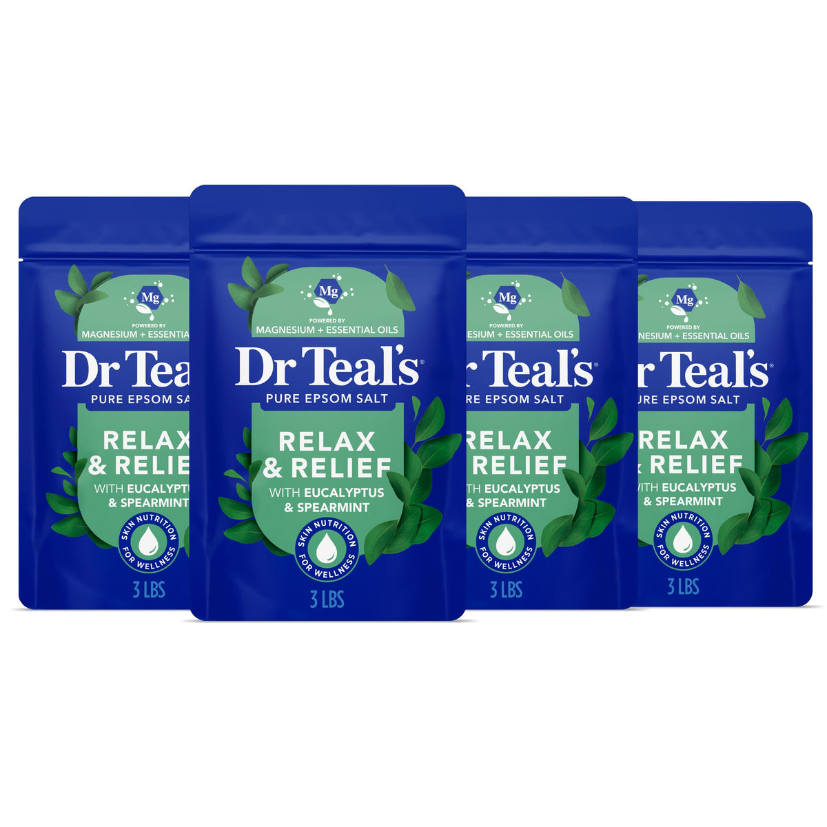 Dr Teal's Pure Epsom Salt Relax & Relief 3 lb front view