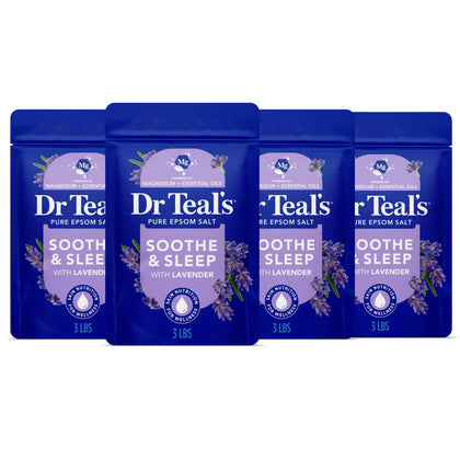 Dr Teal's Pure Epsom Salt Soak Lavender 3 lb front view