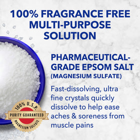 Dr Teal's Pure Epsom Salt used for foot soaking