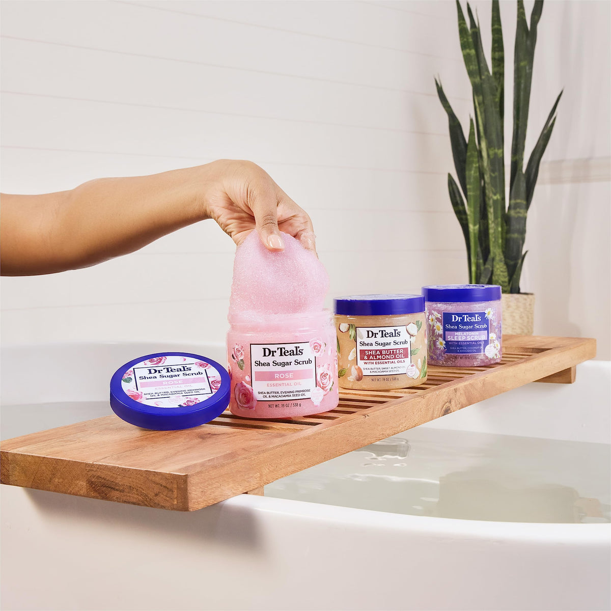 Dr Teal's Shea Sugar Sleep Scrub 19oz with essential oils