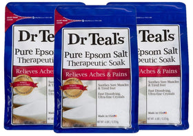 Dr Teal's Therapeutic Soak Gift Set front view with three bags