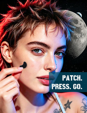 Dr. Zitacne Black Pimple Patches showing different sizes and shapes