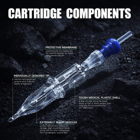 Dragonhawk Tattoo Needles 20PCS with polished long taper design