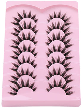 Dramatic thick EYDEVRO false eyelashes displayed on model
