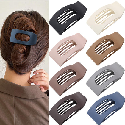 Drealoe 8 Pack Flat Hair Clips in assorted neutral colours