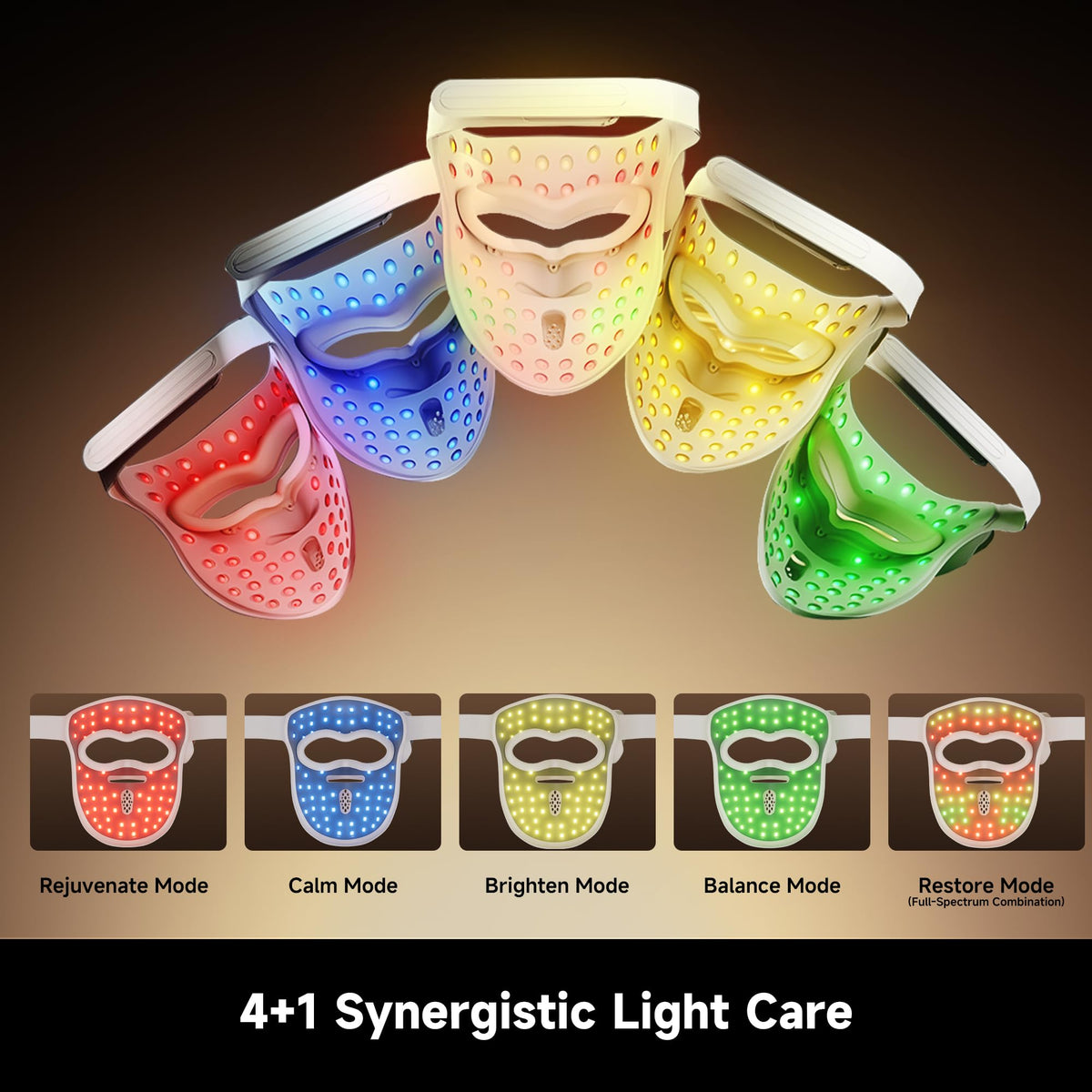 Dreame Chrona Photon Skincare Mask showing LED light features