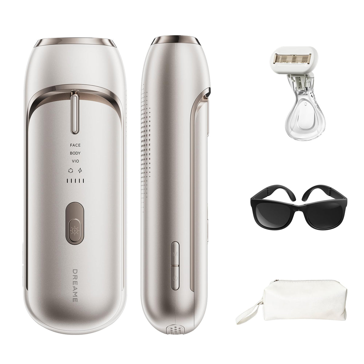 Dreame Nova IPL Hair Removal Device in rose gold front view