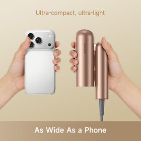 Dreame Pocket Pro Hair Dryer folded for travel