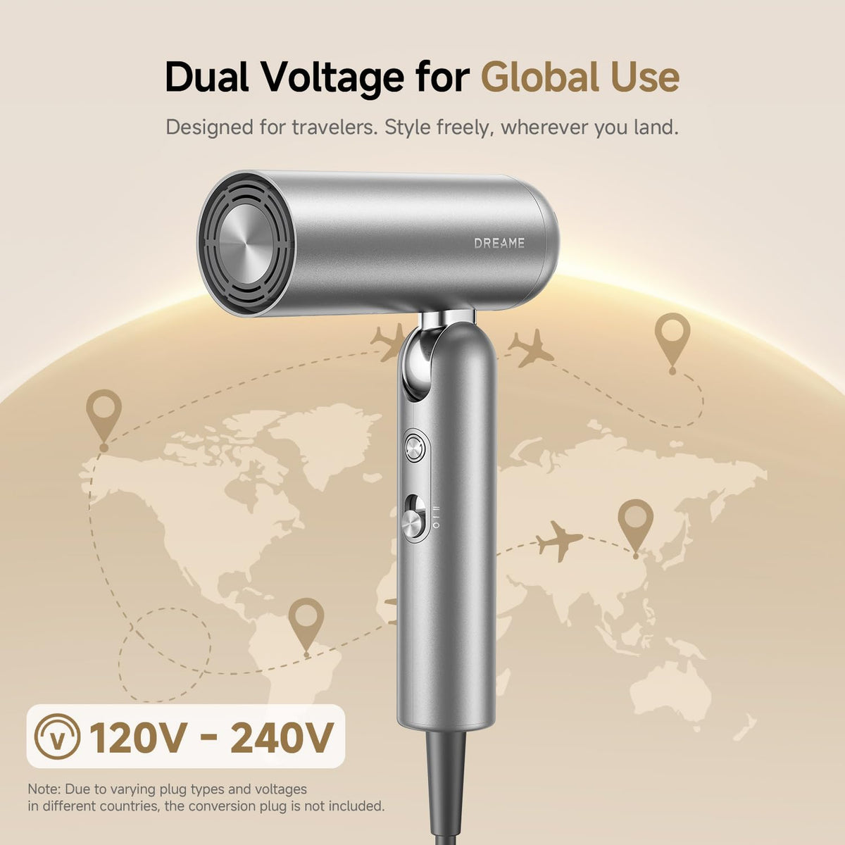 Dreame Pocket Pro Hair Dryer in travel bag
