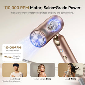 Dreame Pocket Pro Hair Dryer with user-friendly controls