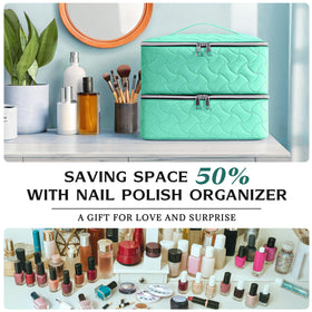 DreamGenius Nail Polish Organizer Bag handle detail