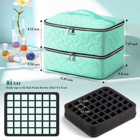 DreamGenius Nail Polish Organizer Bag packaging view