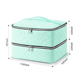 DreamGenius Nail Polish Organizer Bag with bottles inside