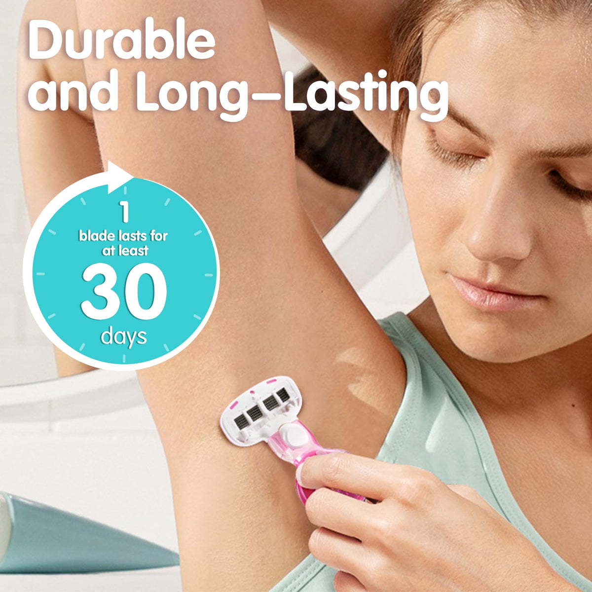 DreamGenius Travel Razor with 5 blades detail