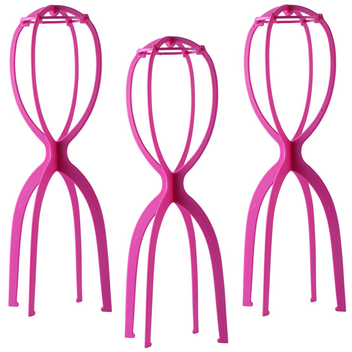 Dreamlover Wig Stand Hot Pink front view
