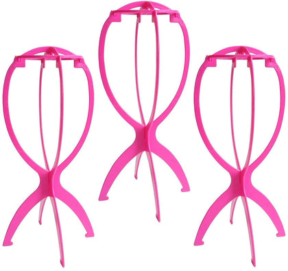 Dreamlover Wig Stand Hot Pink front view