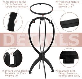 Dreamlover Wig Stand with hats displayed on top