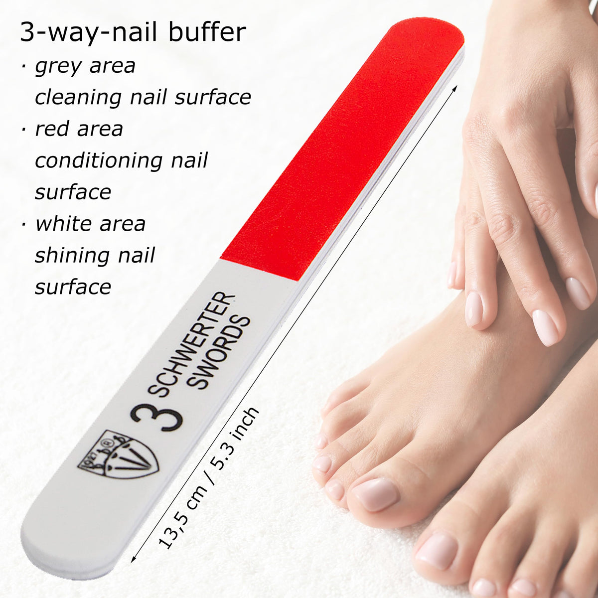 Drei Schwerter ergonomic nail file grip detail