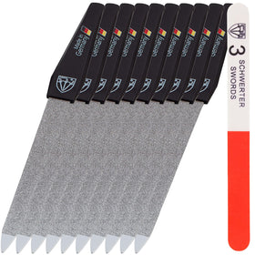Drei Schwerter Sapphire Metal Nail File Set 10 Pieces front view