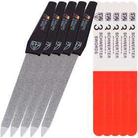 Drei Schwerter Sapphire Metal Nail File Set 5 pieces displayed