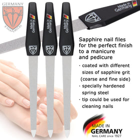 Drei Schwerter Sapphire Nail File coarse side close-up