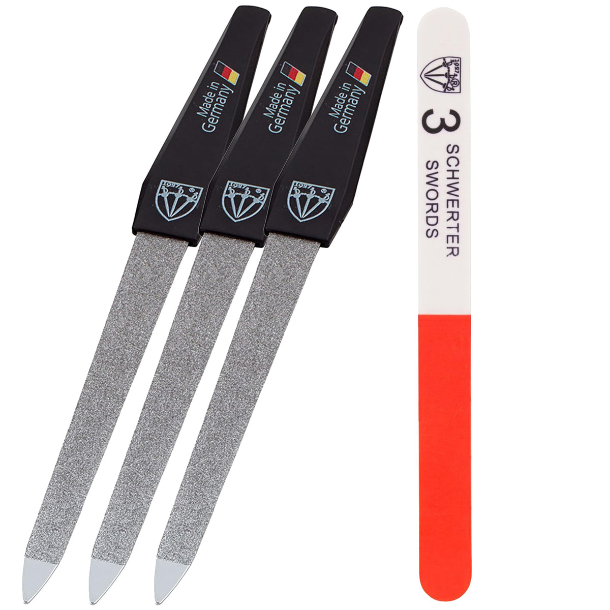 Drei Schwerter Sapphire Nail File Set 3 pieces front view