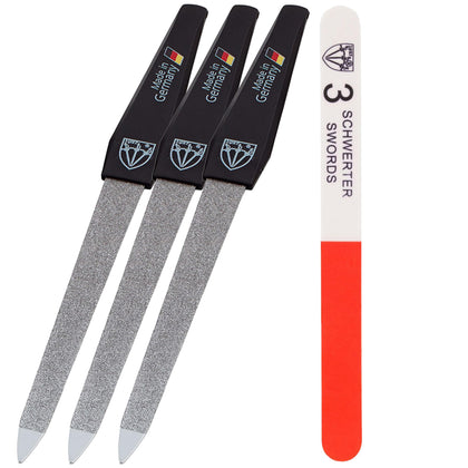 Drei Schwerter Sapphire Nail File Set 3 pieces front view