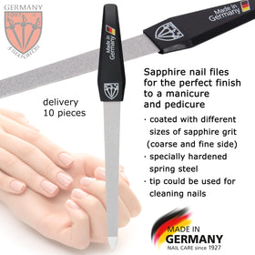 Drei Schwerter Sapphire Nail File with ergonomic grip