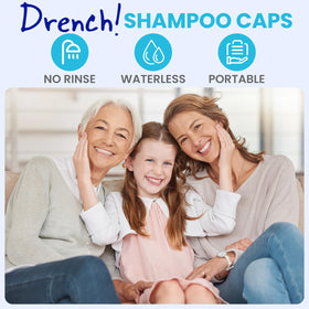 Drench! Medical No Water Hair Washing Cap close-up of texture