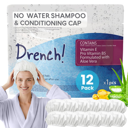 Drench! Medical No Water Hair Washing Cap front view