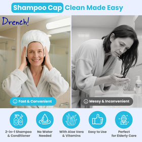 Drench! Medical No Water Hair Washing Cap packaging