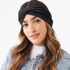 DRESHOW headband showing front view with knot detail