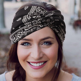 DRESHOW Turban Headband close-up showing knot detail
