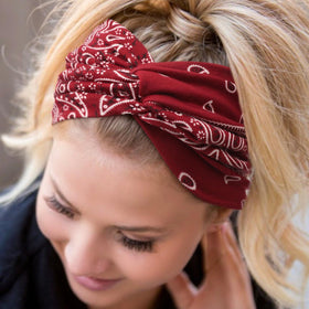 DRESHOW Turban Headbands laid flat showing all four colours